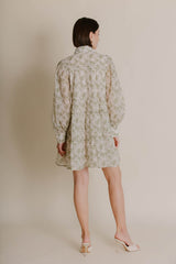 Dark Gray Covina Tiered Shirt Dress Mini Dress