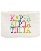 Antique White Sorority Color Block Pouch
