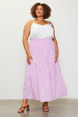 Light Gray Sheldon Maxi Skirt - Plus size Maxi Skirt