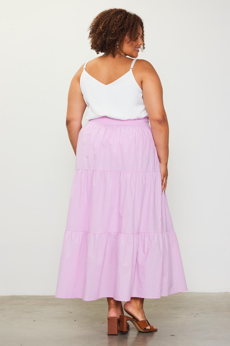 Light Gray Sheldon Maxi Skirt - Plus size Maxi Skirt