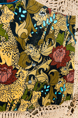 Wheat Wild Child Snap Front Corduroy Skirt Skirt