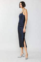 Light Gray Dancing In The Moonlight Midi Dress Midi Dress
