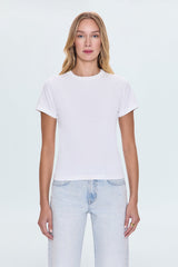 Alba Baby Tee in Le Blanc