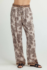 Lavender Richmond Pants in Parchment Garden Pant