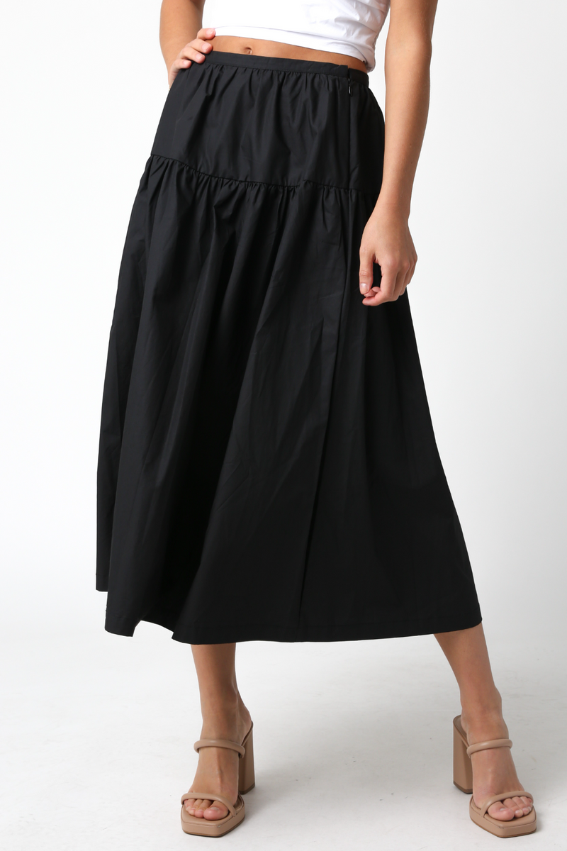 Light Gray Hallahan Midi Skirt Midi Skirt