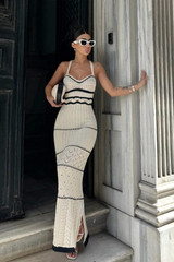 Dark Slate Gray Saint Laurent Maxi Dress Maxi Dress