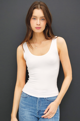 Dark Slate Gray Be Cool Scoop Neck Jersey Tank Shirts & Tops