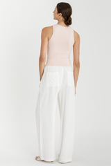 Antique White Basic Round Neck Tank Tank