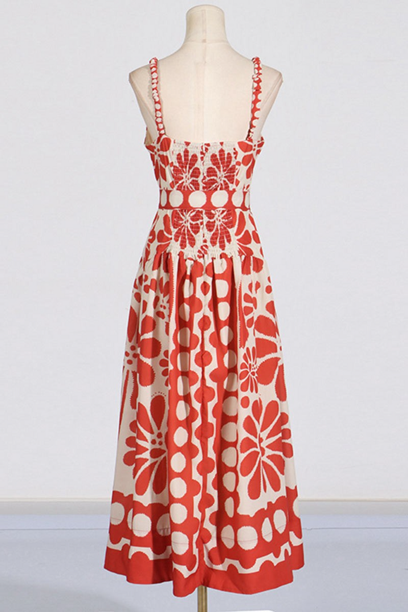 Light Gray Penny Floral Midi Dress Midi Dress