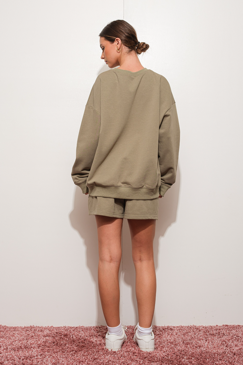 Light Gray Happy Hour Sweatshirt Sweatshirt