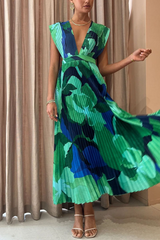 Dim Gray Andra Pleated Maxi Dress Maxi Dress