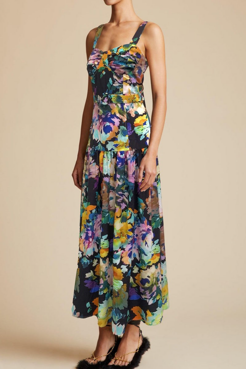 Gray Aspen Floral Maxi Dress Maxi Dress