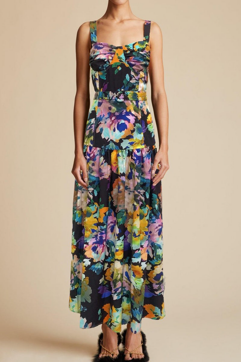Gray Aspen Floral Maxi Dress Maxi Dress