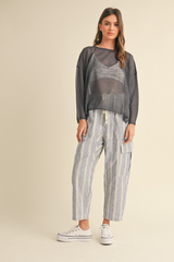Light Gray Cuddle Up To You Top top