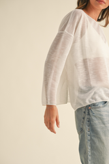 Light Gray Cuddle Up To You Top top