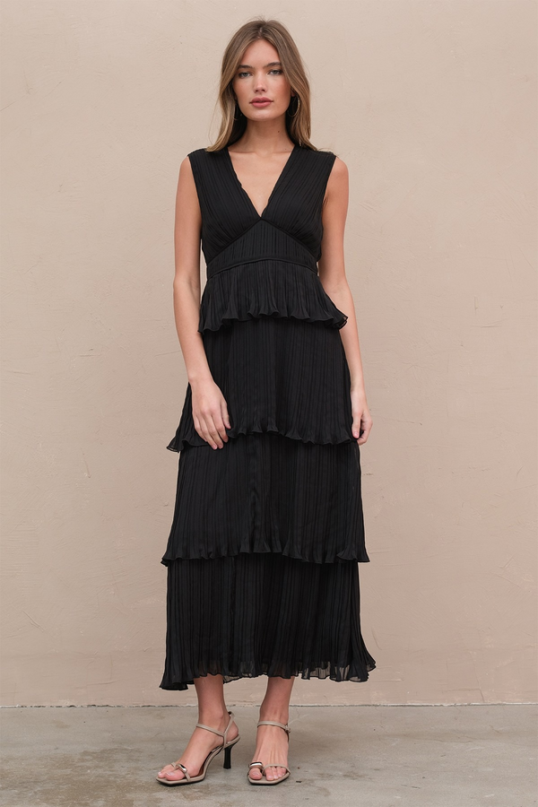 Tan Liberty Chiffon Dress Maxi Dress