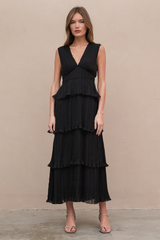 Tan Liberty Chiffon Dress Maxi Dress