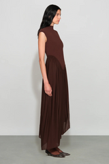Light Gray Fancis Knit Combo Midi Dress Midi Dress