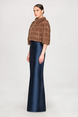 Lavender Varna Faux Mink Cropped Jacket Jacket