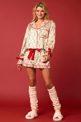 Brown Jolly Solider Two Piece Pajama Set Pajamas