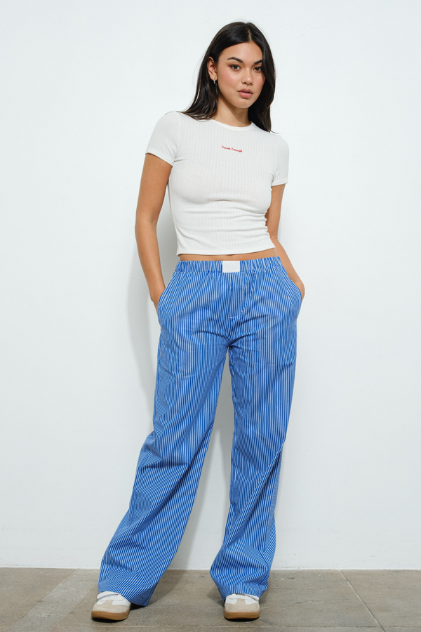 Lavender Sweet Enough Pointelle Tee T Shirt