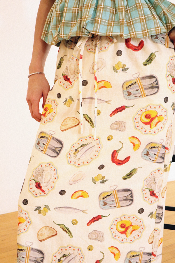 Bisque Picnic Perfect Maxi Skirt Maxi Skirt