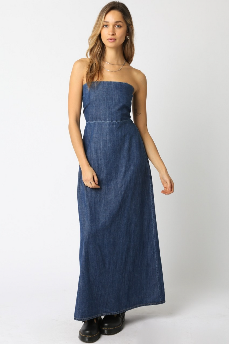 Dark Slate Gray City Cowgirl Maxi Dress Maxi Dress