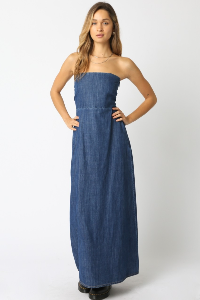 Dark Slate Gray City Cowgirl Maxi Dress Maxi Dress