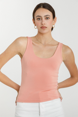 Light Gray Be Cool Scoop Neck Jersey Tank Shirts & Tops