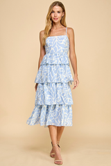 Wheat Serenella Tiered Midi Dress Midi Dress