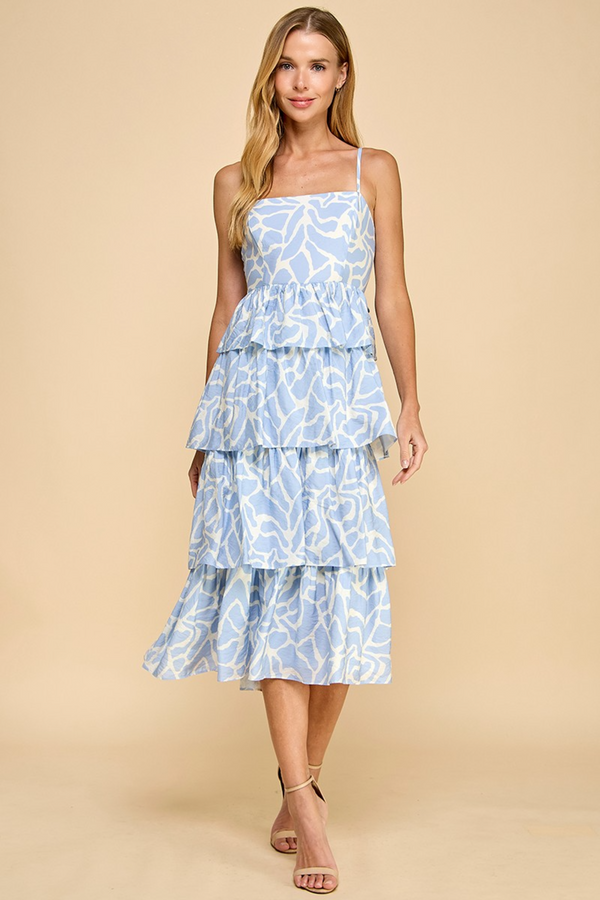 Wheat Serenella Tiered Midi Dress Midi Dress