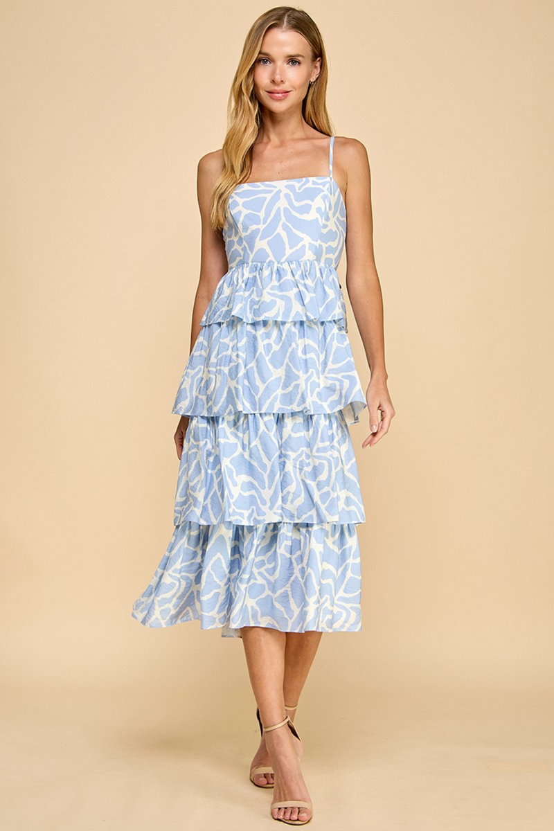Wheat Serenella Tiered Midi Dress Midi Dress