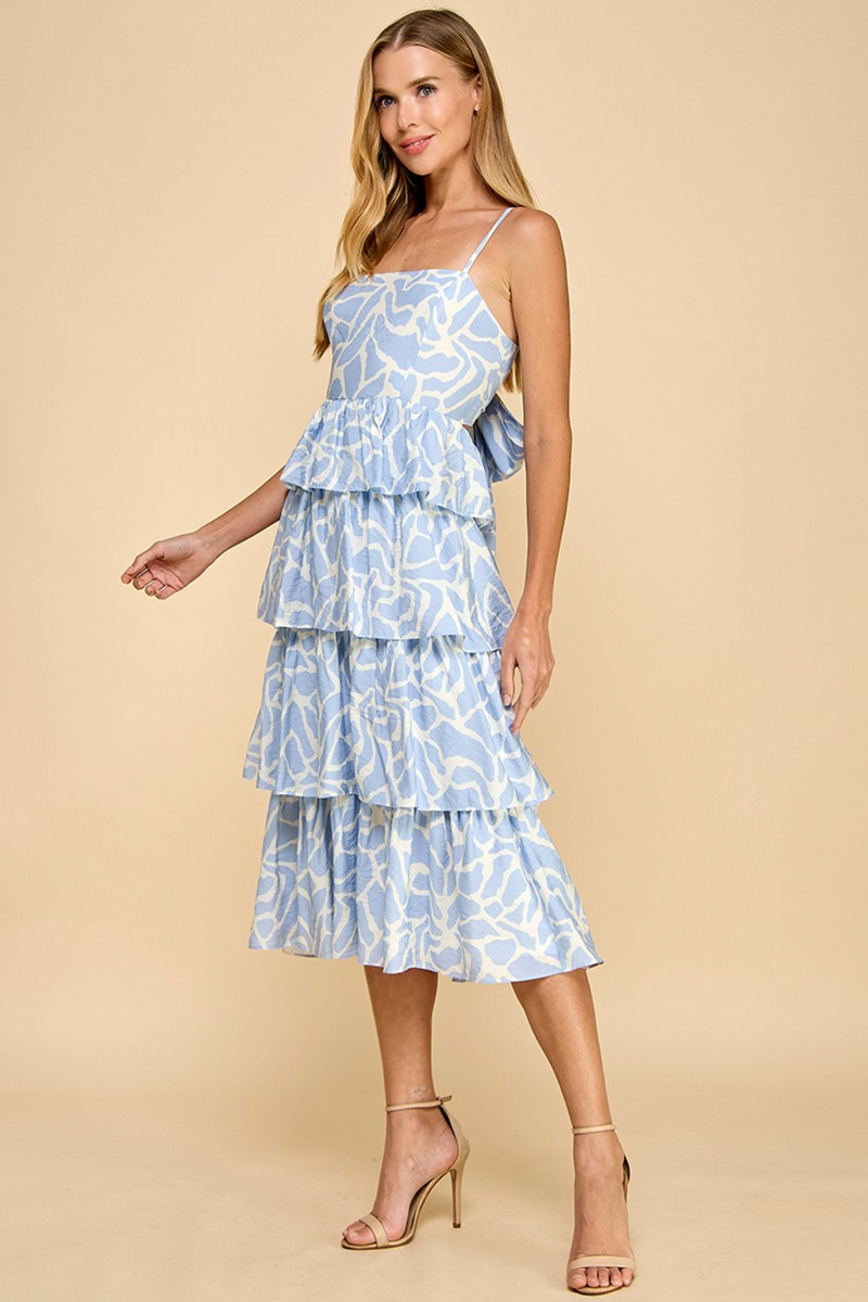 Wheat Serenella Tiered Midi Dress Midi Dress