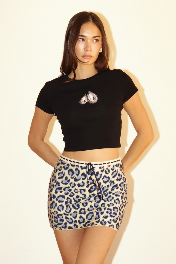Antique White Crazy About Oysters Mini Tee Tee