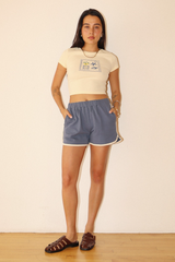 Wheat Amalfi Coast Postcard Mini Tee Tee