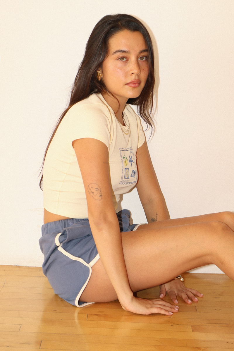 Bisque Amalfi Coast Postcard Mini Tee Tee