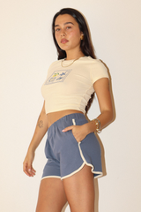 Antique White Amalfi Coast Postcard Mini Tee Tee