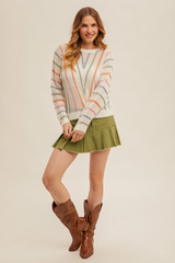 Prism Drift Fishnet Sweater