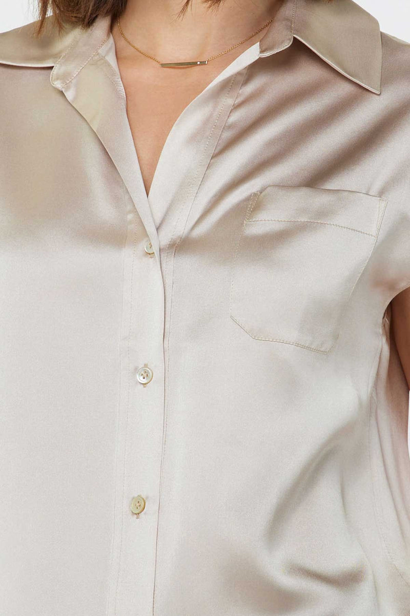 Gray Deene Silk Blouse Blouse