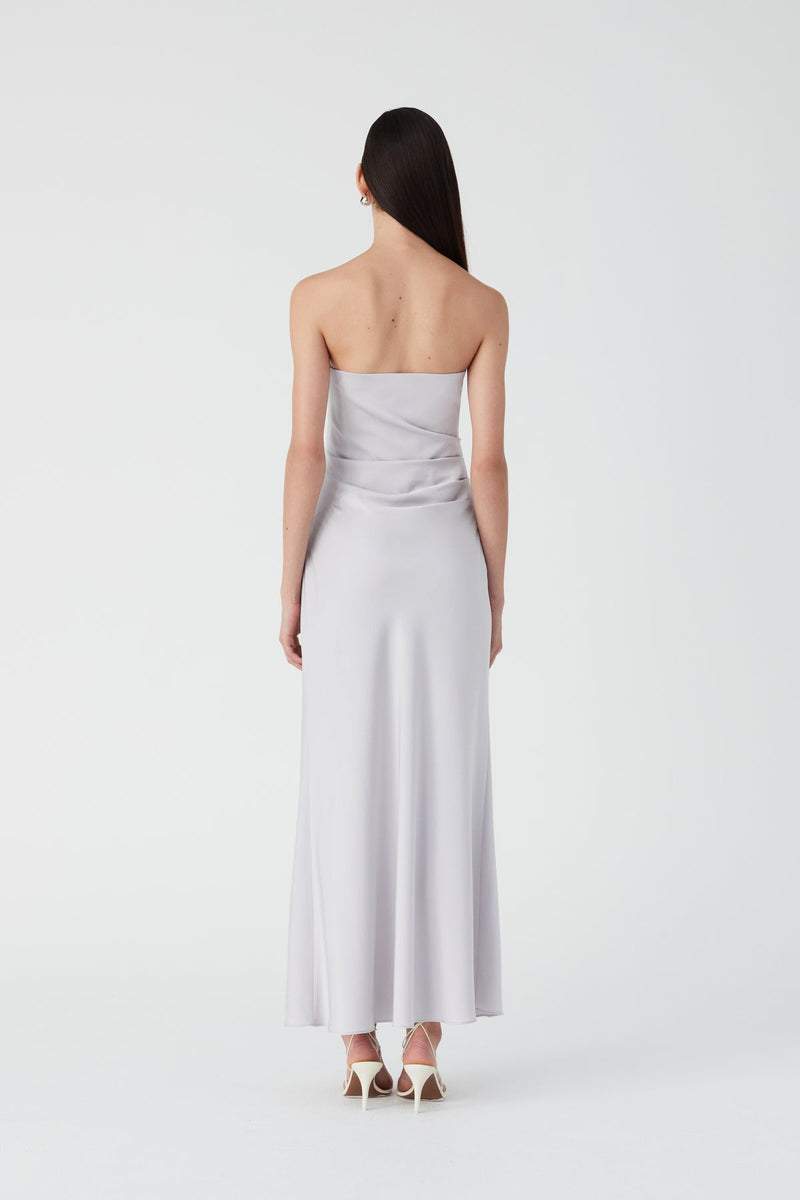 Light Gray Celosia Midi Dress Midi Dress