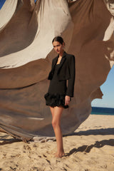 Dark Olive Green Saphira Mini Dress Mini Dress