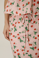 Berry Sweet Strawberry Maxi Skirt