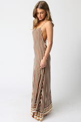 Lavender Swinton Striped Maxi Dress Maxi Dress