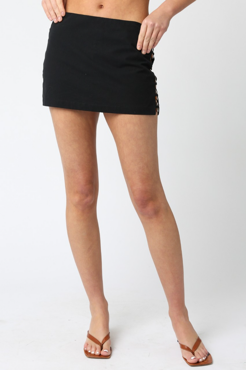 Light Gray City's Alive O-Ring Mini Skirt Mini Skirt