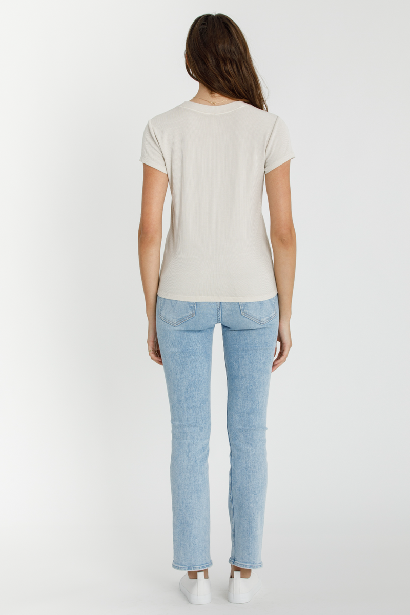 Light Gray Everyday Ribbed T-Shirt T Shirt