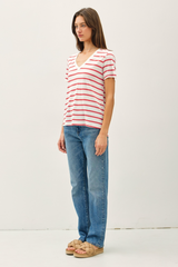 Antique White Peyton Striped T-Shirt T Shirt