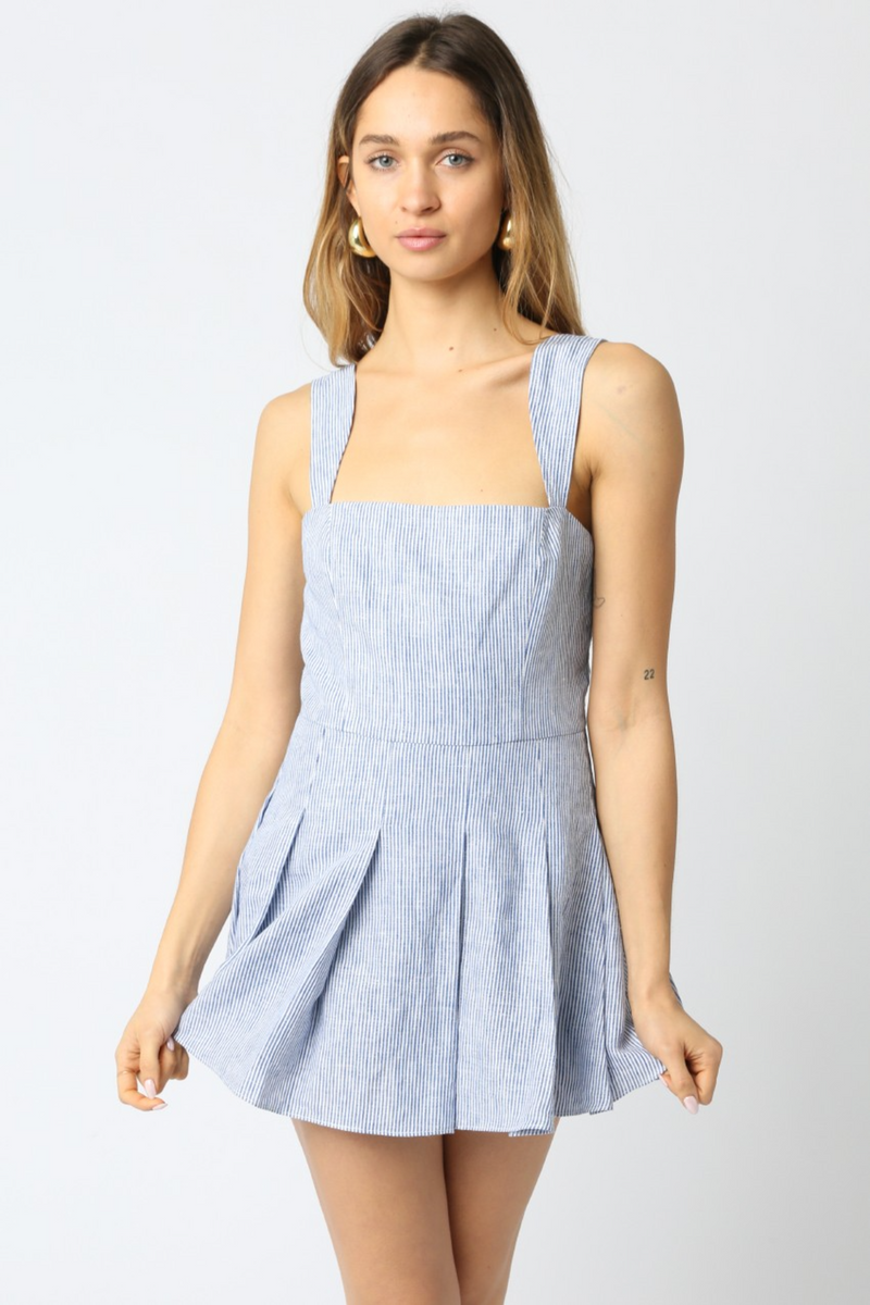 Vermont Striped Mini Dress