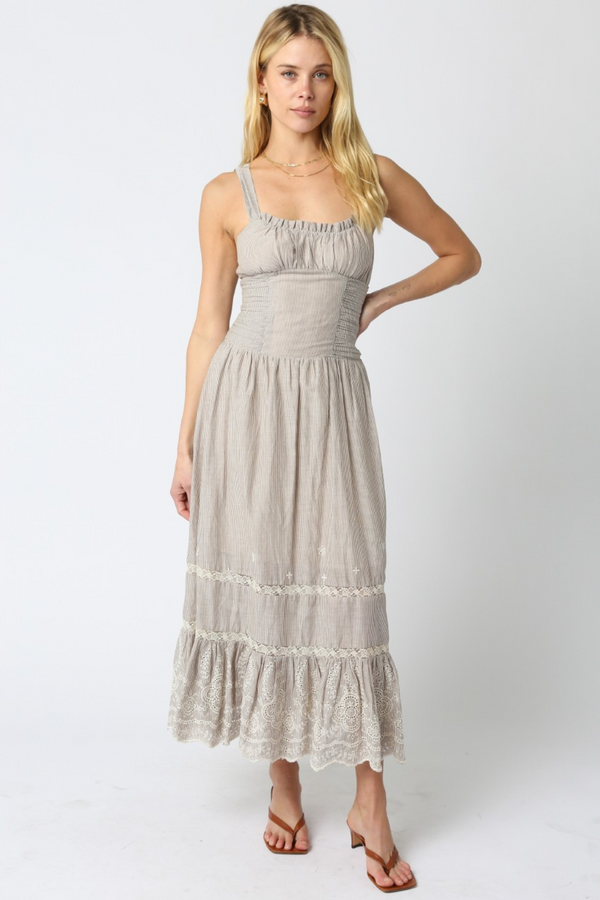 Light Gray Charleigh Maxi Dress Maxi Dress