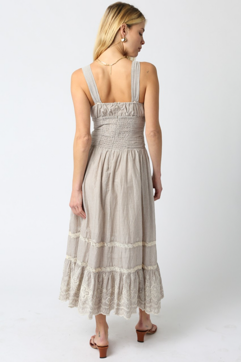 Light Gray Charleigh Maxi Dress Maxi Dress