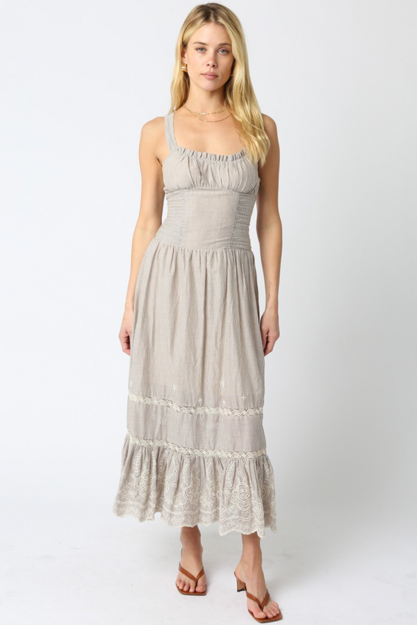 Light Gray Charleigh Maxi Dress Maxi Dress